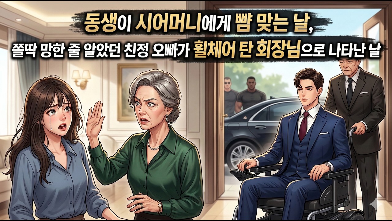 [친정오빠] 동생이 시어머니에게 뺨 맞는 날, 쫄딱 망한 줄 알았던 오빠가 휠체어 탄 회장님으로 나타난 날 [감동실화 남매우애 사이다반전]