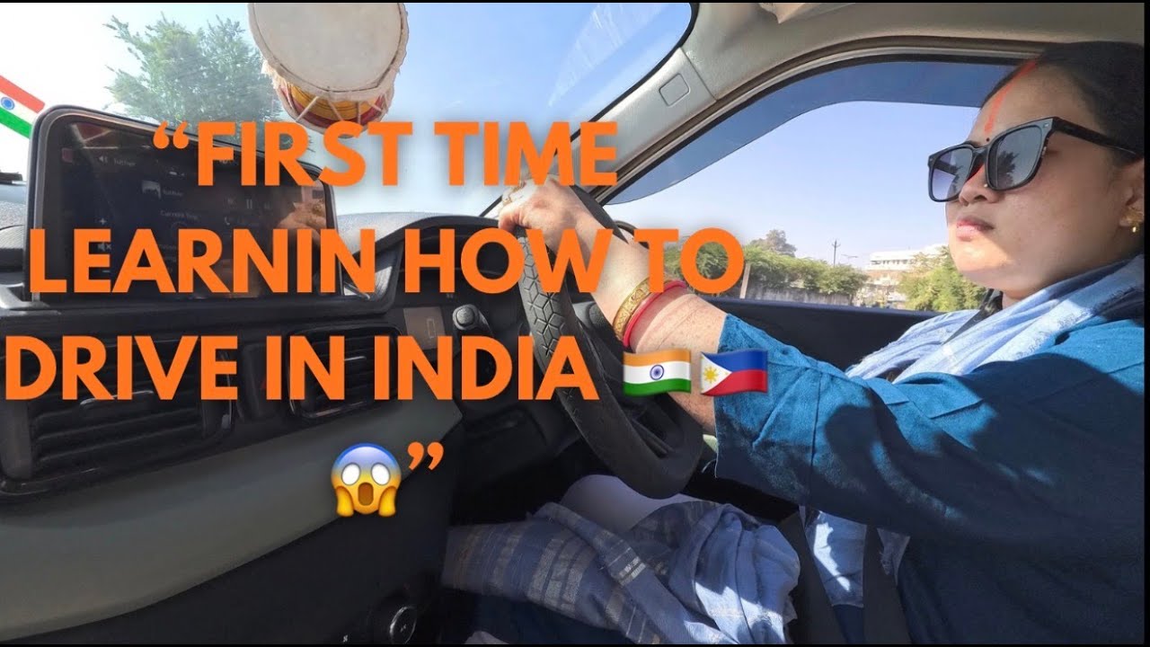Впервые за рулём в Индии 😱 | Филиппинка учится водить после замужества 🇵🇭🇮🇳