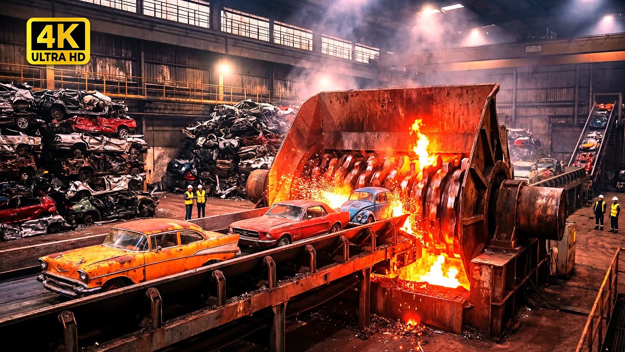 Inside a Modern Car Recycling Plant &ndash; How Old Cars Are Recycled Into New Materials