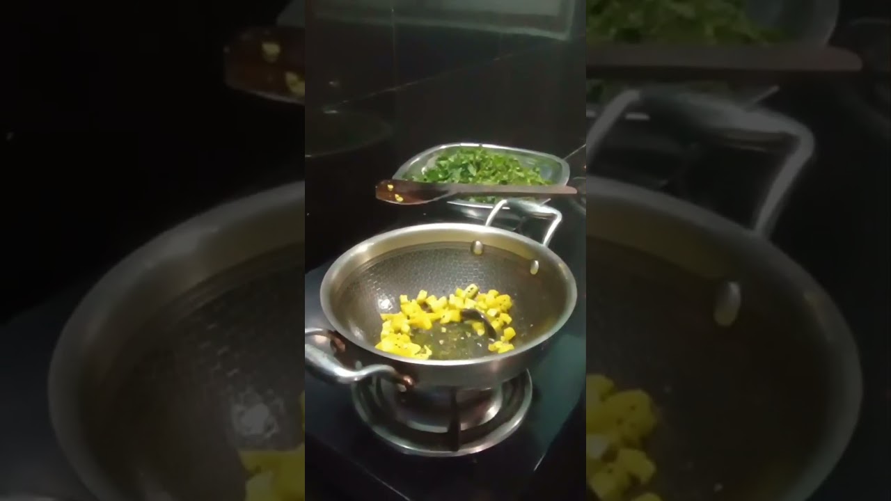 কলমি শাক ভাজা খেতে ভারী মজা 😋🥬