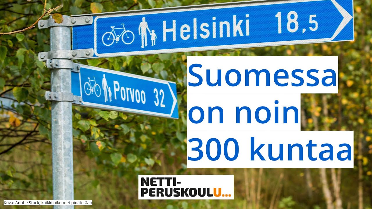 ayk1: Suomessa on noin 300 kuntaa (perusopetus)