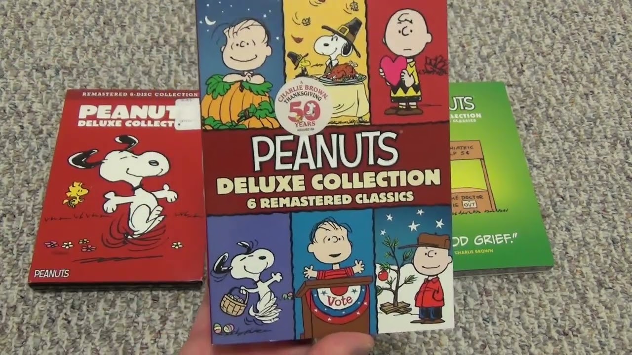 Peanuts Deluxe Collection DVD Slipcover Variations