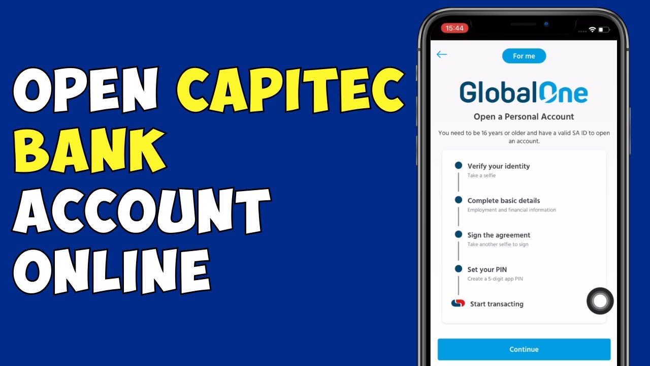 Как открыть счет в банке Capitec онлайн
