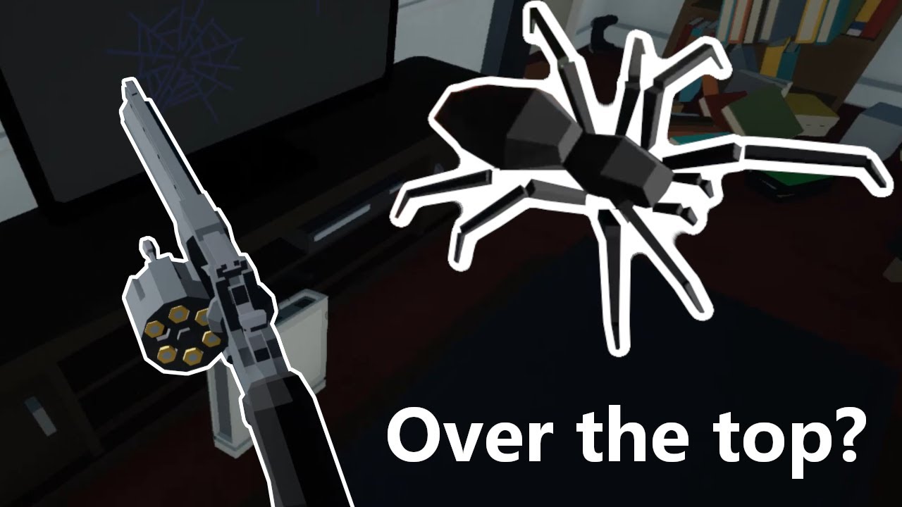 Madman kills spiders with a revolver!!! - Kill it with fire gameplay