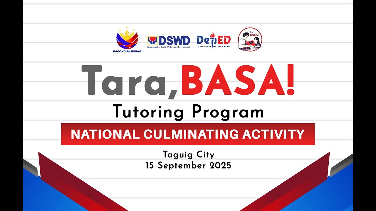 Tara, Basa! Tutoring Program National Culminating Activity 09/15/2025