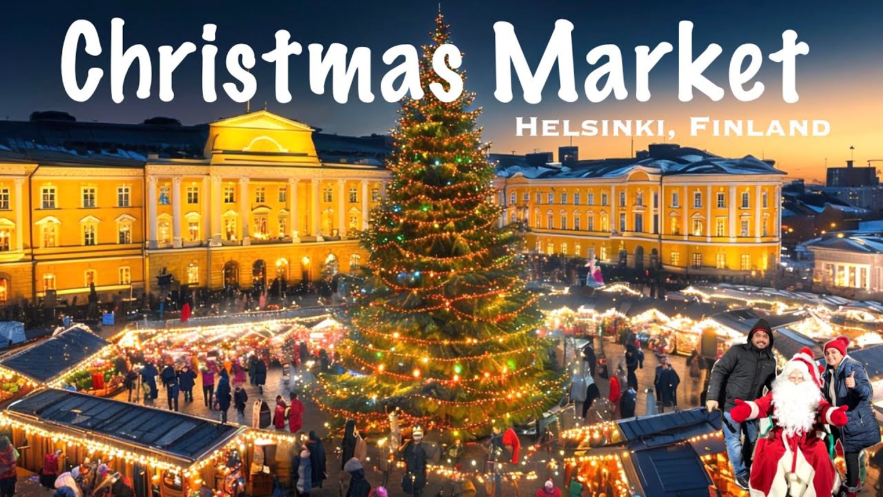 Christmas Market | Helsinki Special Christmas Market | Christmas Shops | 4K