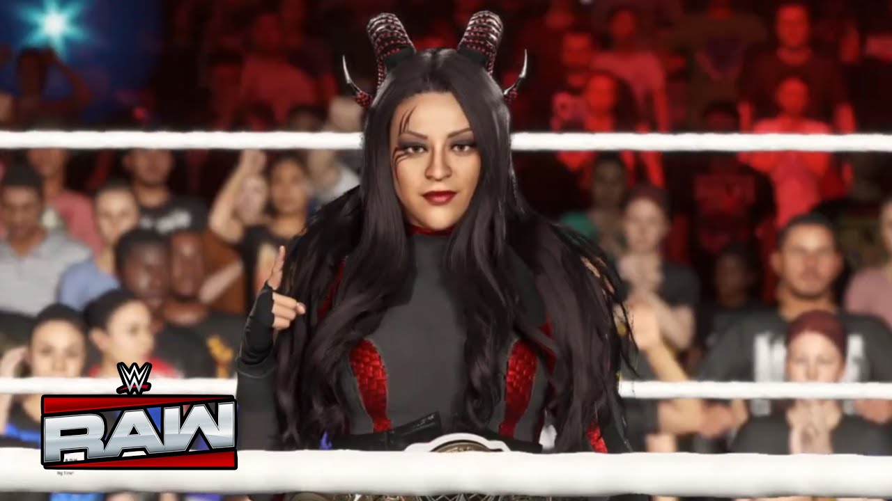 WWE 2k25 - ( Raw ) Stephanie Vaquer vs Raquel Rodgriuez vs Shayna Bazler FOR WORLD CHAMPIONSHIP