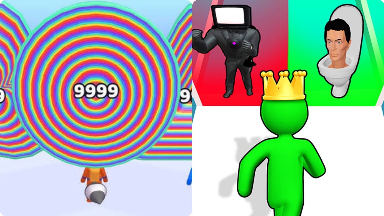 Noob vs Pro Giant Rush vs Layer man Run 3D Max Level Mobile Game Play