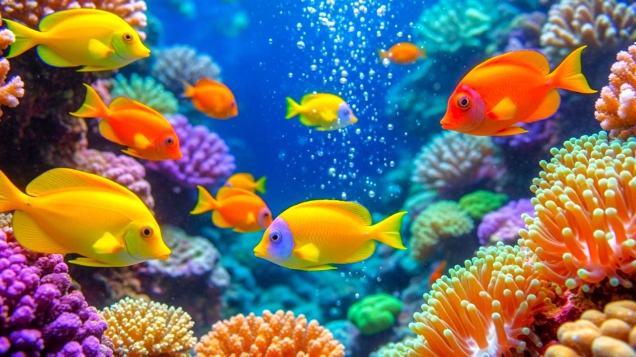 The Best 4K Aquarium -  Calming Music, Healing Music For The Heart, And Blood Vessels #8