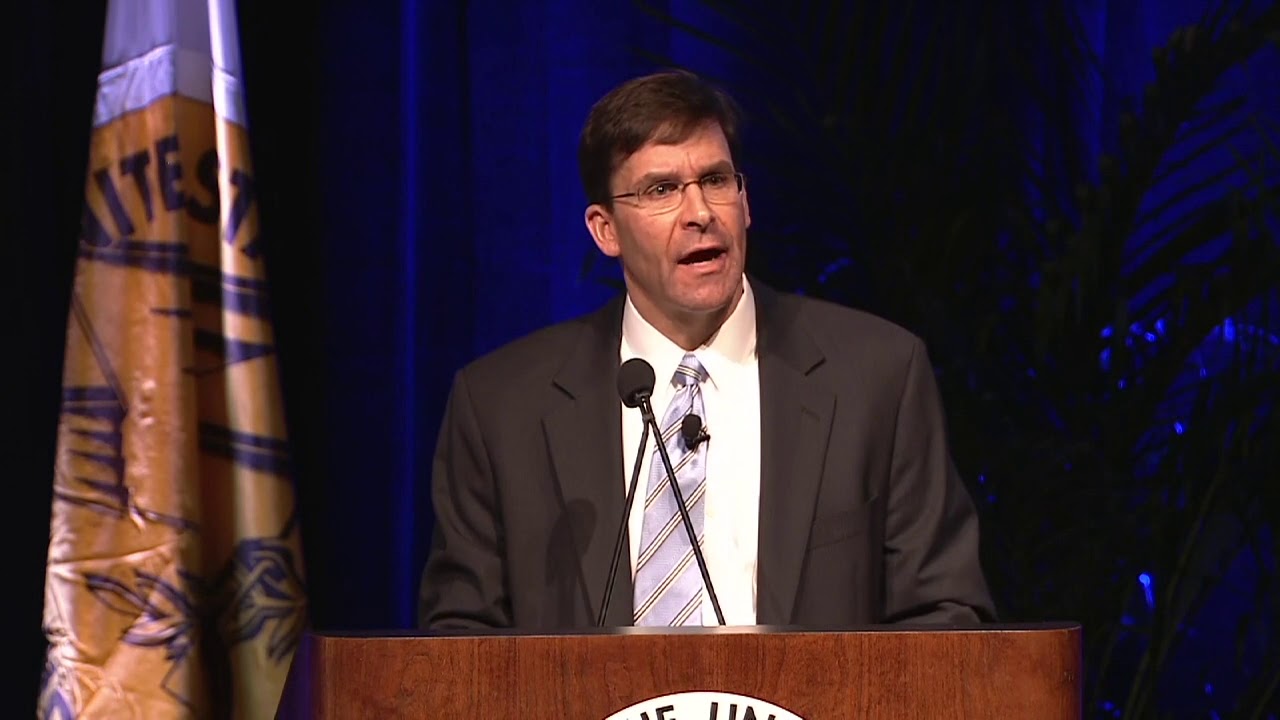 Army Secretary Dr. Mark Esper Keynote on Army Modernization