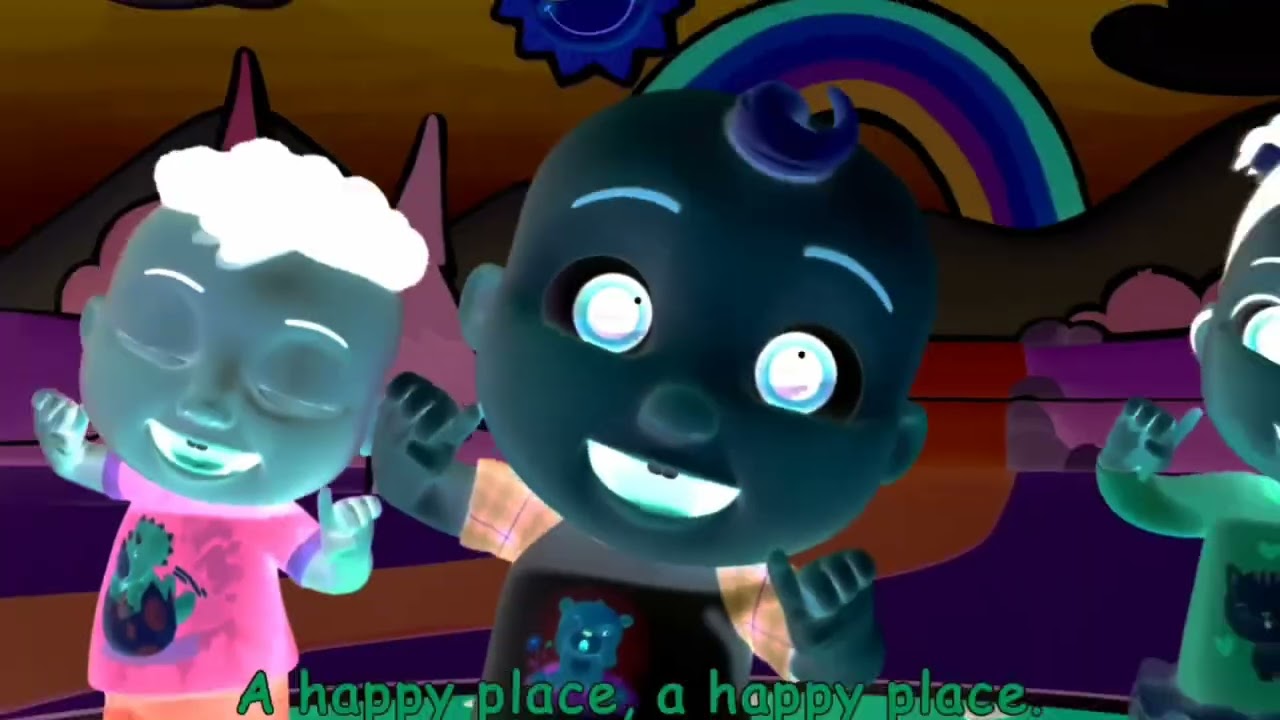 Cocomelon says a happy place..a happy place .. / voice pitch effects