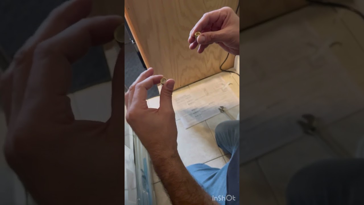 Frigidaire water line install. #diy #handyman #asmr #plumbing #icemaker