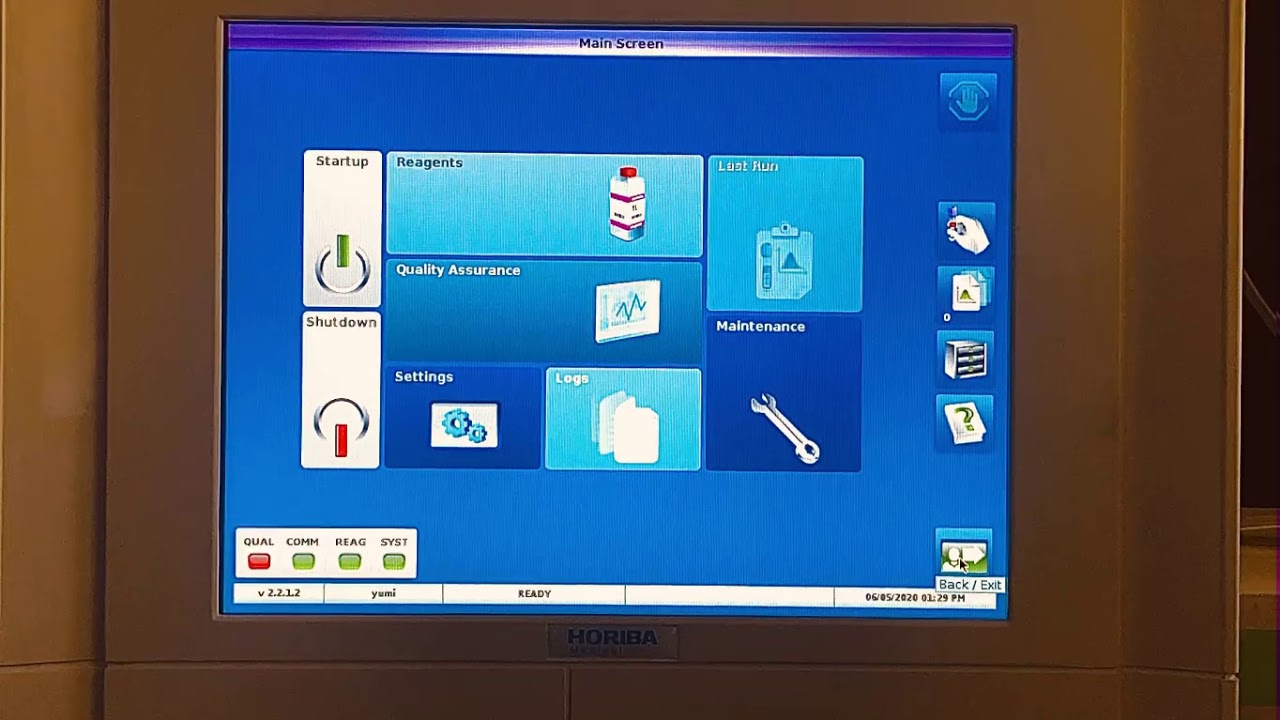 Horiba Yumizen H500 Quality Control material lot change