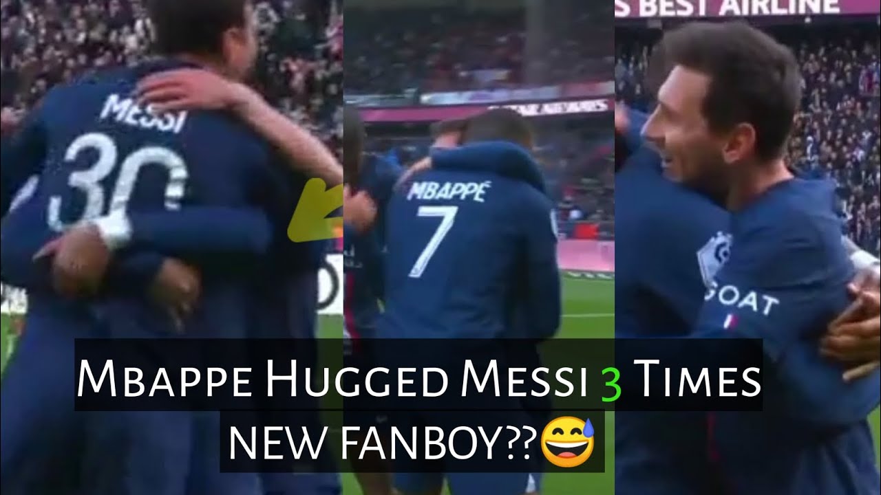 Kylian Mbappe Hugs Messi Three Times After Wonder Winning Goal🥰🤣