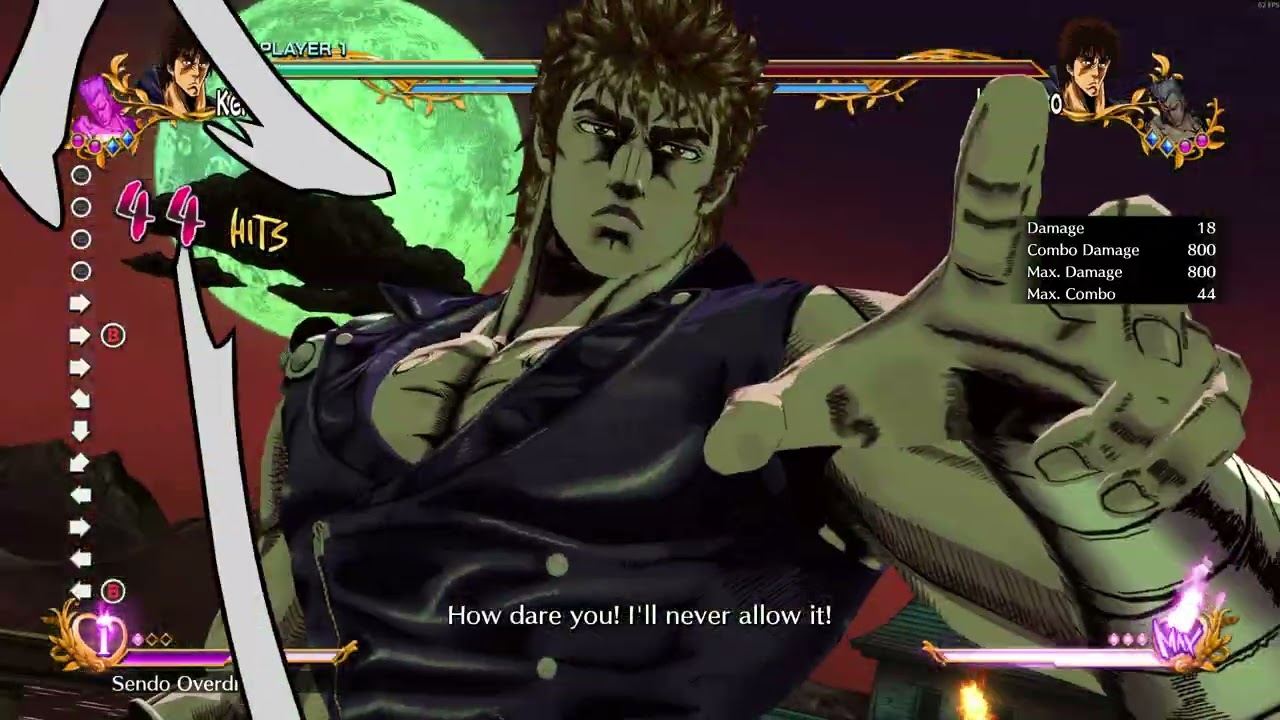 【JoJo ASBR 】Jonathan | 2M 5H 22S | 1070DMG | 3 Bars | SideWall | w/Polnareff