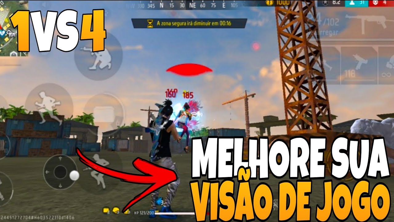 MELHORE SUA VISÃO DE JOGO NA RANQUEADA SOLO X SQUAD!! FREE FIRE MOBILE