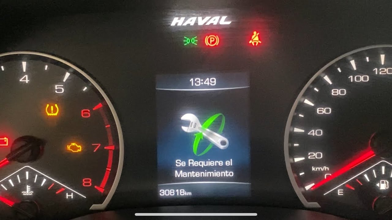 Reset Mantenimiento Haval Jolion 1.5lt 2024