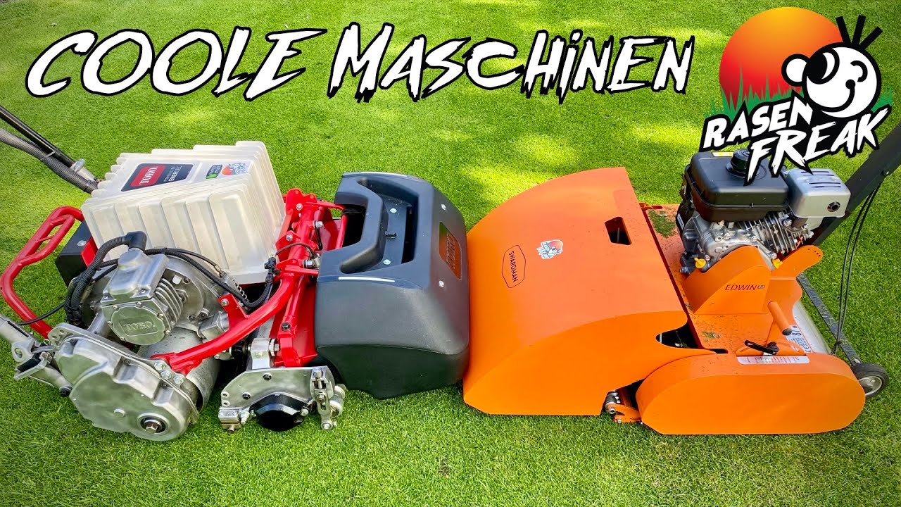 COOLE SPINDELMÄHER - SWARDMAN Edwin 2.1 gegen TORO eFLEX Greensmaster 2100 exklusiv beim RASENFREAK