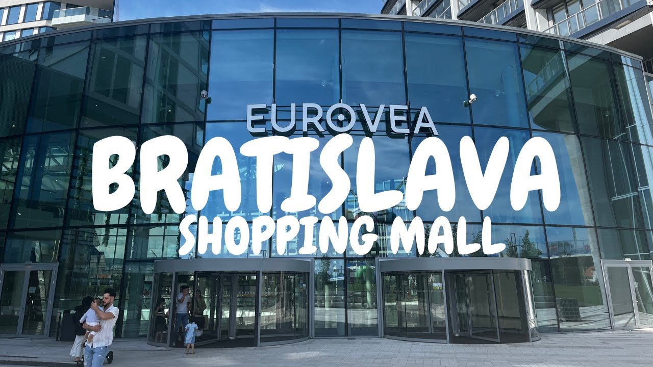 WALKING BRATISLAVA SHOPPING CENTER EUROVEA // Inside and outside // 4K