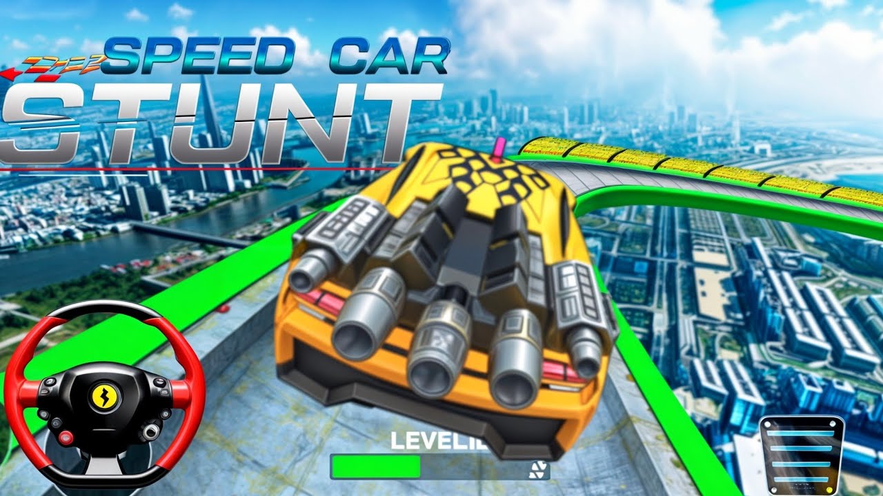 Mega Ramp Car Stunt Game - Impossible Car Mega Ramp Simulator 2024 - Android GamePlay