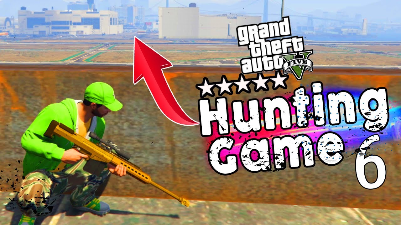GELUK tijdens het VLUCHTEN! - GTA V Hunting Game #6