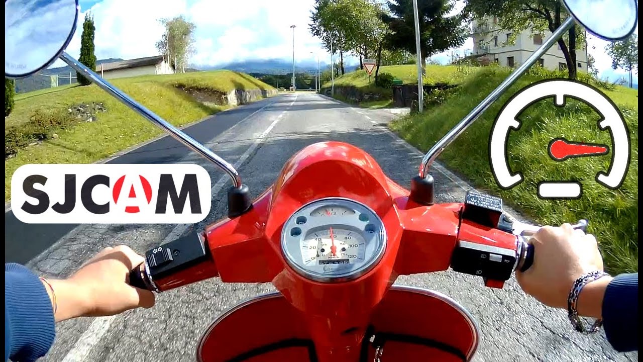 Piaggio Vespa PX 125 4 Gears Acceleration and Max Speed Test - Video with SJCAM M20 Action Cam