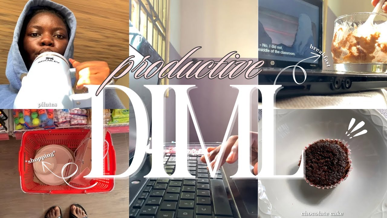 PRODUCTIVE DAY IN MY LIFE 🧺🎀 shopping, pilates, what I eat in a day! 💌⭐️ *studying