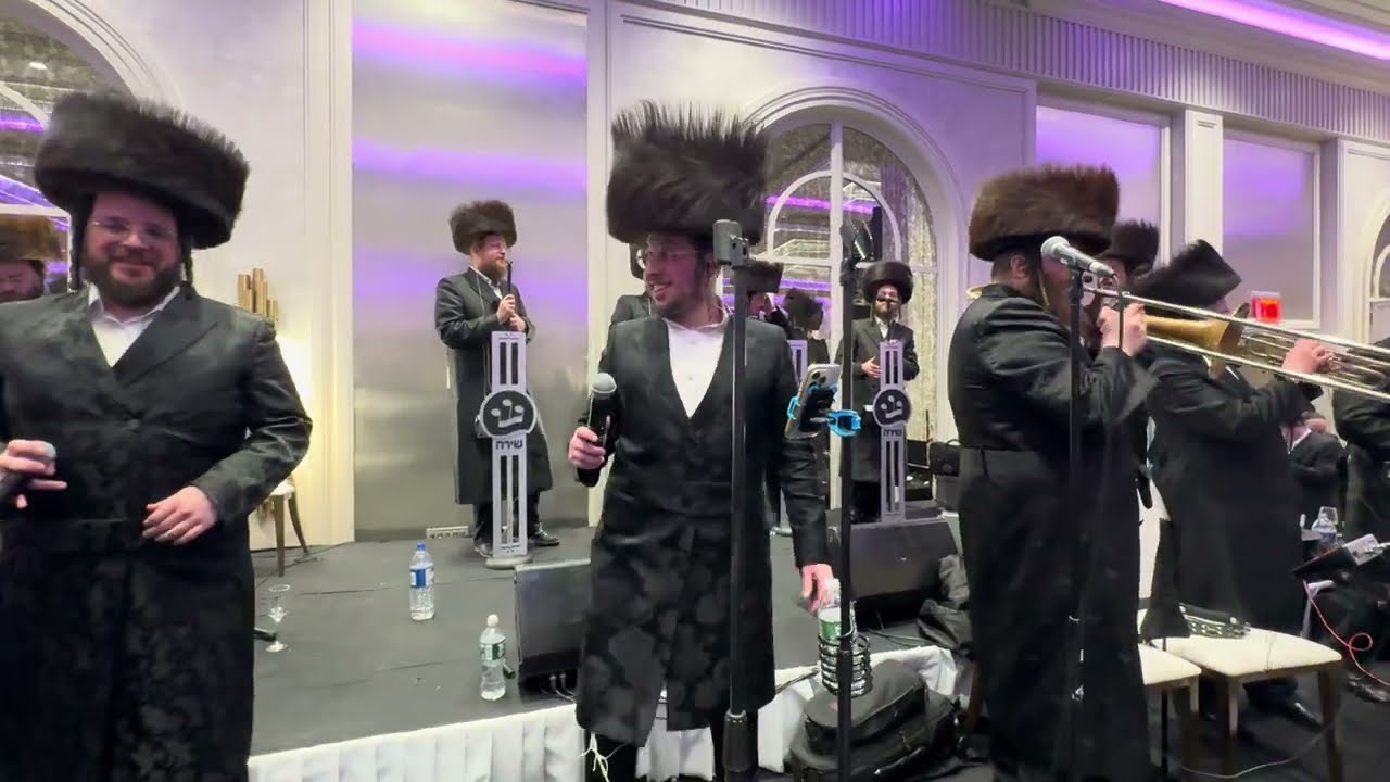 Kretshnif | Stein & Rosenbaum Wedding | Singer Kalmy Schwartz and Eli Weiss and Shira Choir
