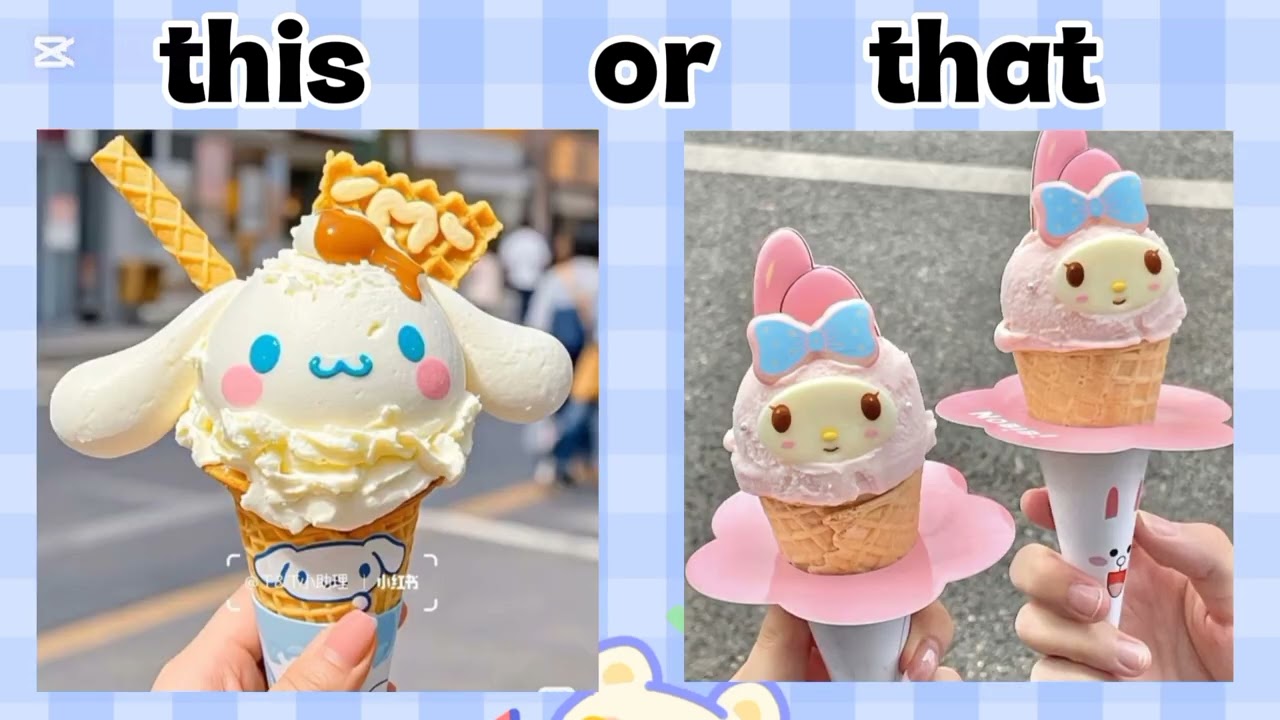 This or That Cinnamon Roll vs My Melody Edition ✨ #aesthetics #youtube #mafia queen M2Q. 