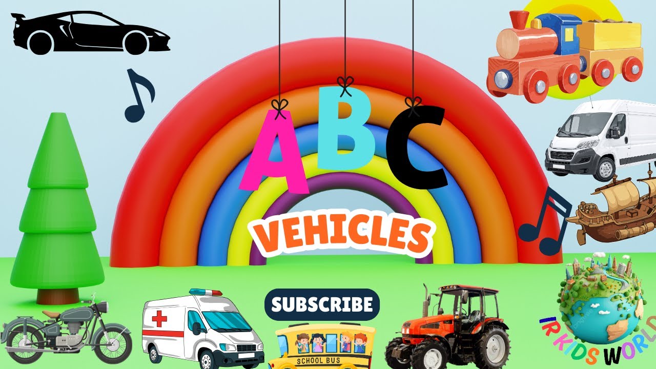 ABC Songs for VEHICLES | ABC Songs | Learn Alphabet for children | Baby Songs | IR KIDS WORLD