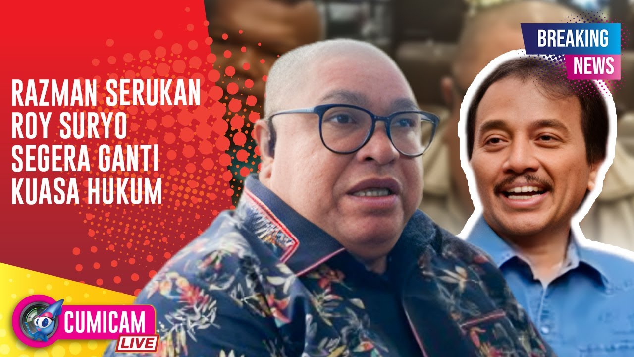BREAKING NEWS! Razman Meminta Roy Suryo Agar Segara Ganti Kuasa Hukum!