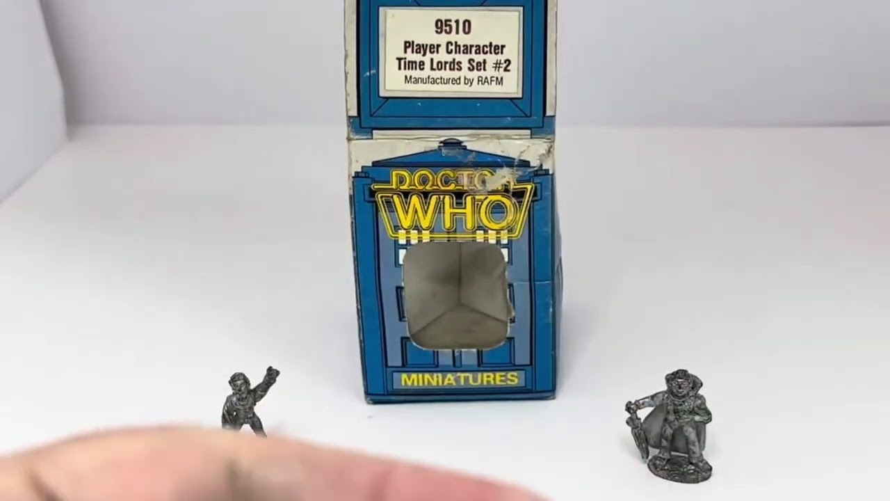 Vintage FASA 1986 Doctor Dr Who Citadel Miniatures Metal Figures No. 9510 - The Time Lords Set 2
