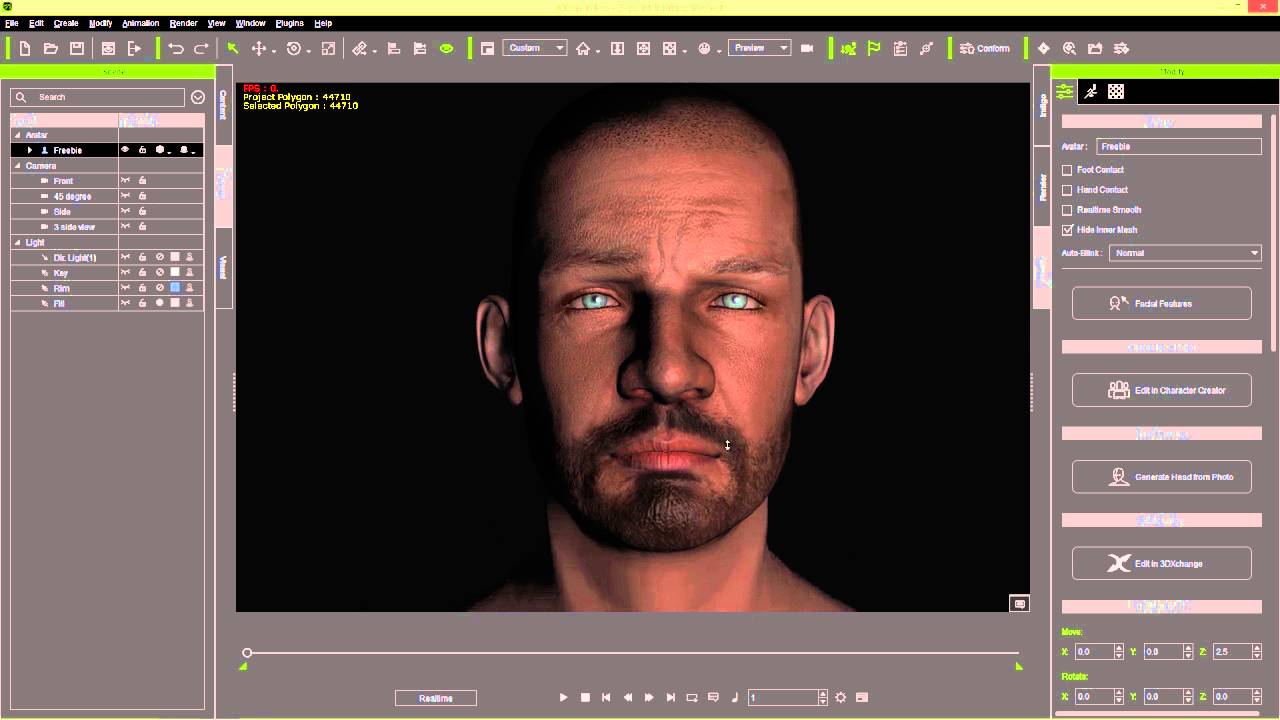 iClone 6 Tutorial - 3 Point Lighting for Realistic Humans
