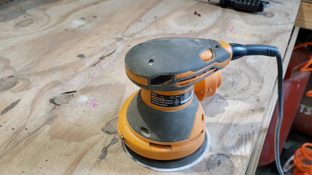 K-man ремонтирует орбитальную шлифовальную машину Ridgid R2601
