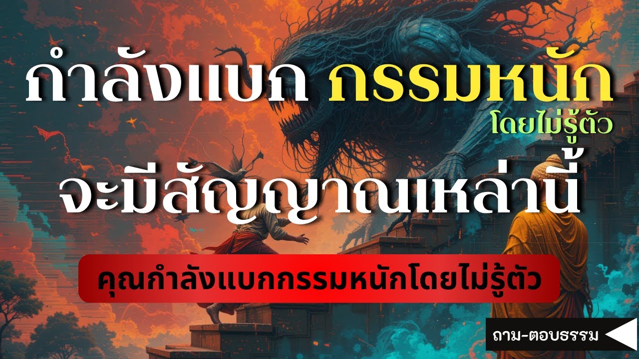 คุณกำลังแบกกรรมหนักโดยไม่รู้ตัว รู้จากสัญญาณต่อไปนี้ l ถามตอบธรรมะ กับพระพุทธเจ้า