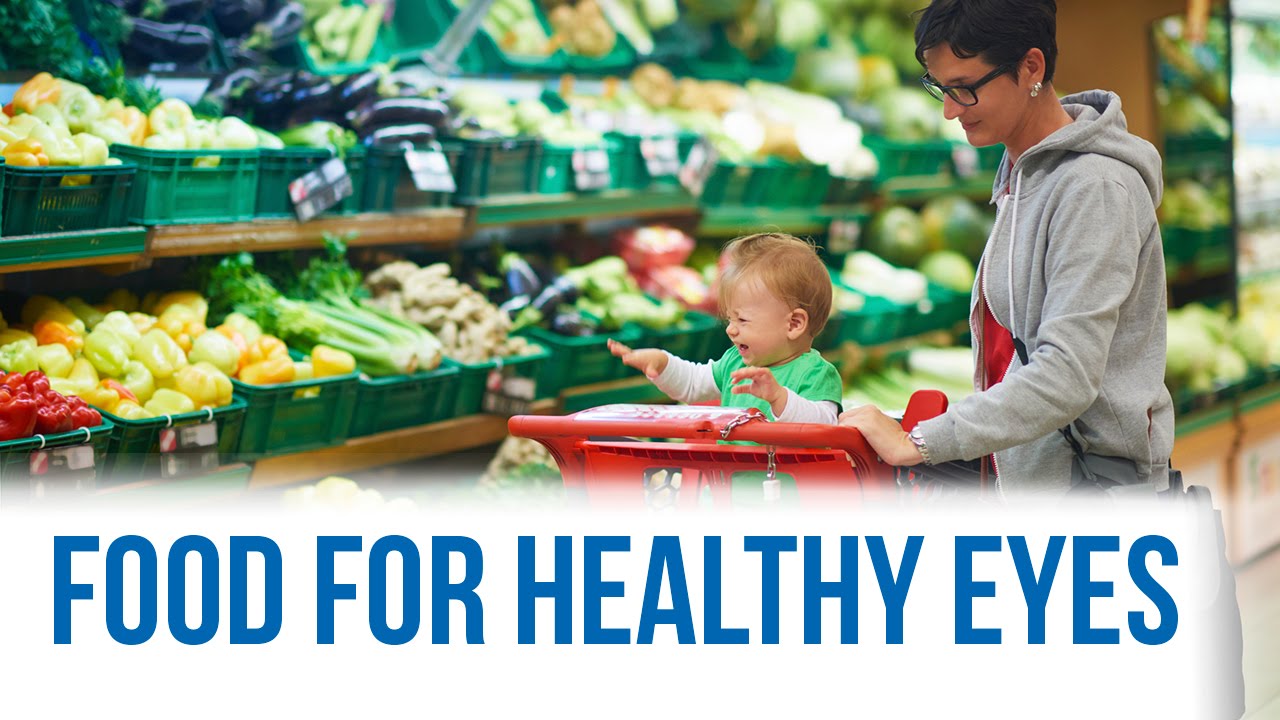 Food and vitamins for healthy eyes