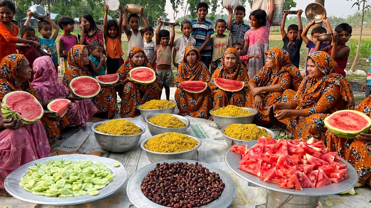 Ramadan Iftar & Dinner for Villagers - Simple Fruits Iftar & Chicken Khichuri Dinner Cooking
