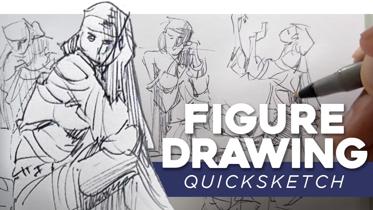 Figure Drawing Practice || Ballpoint Pen Quicksketch 1