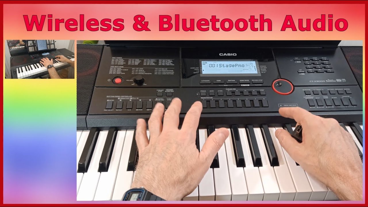 58. CASIO CT-X3000: БЕСПРОВОДНОЕ И BLUETOOTH-АУДИО