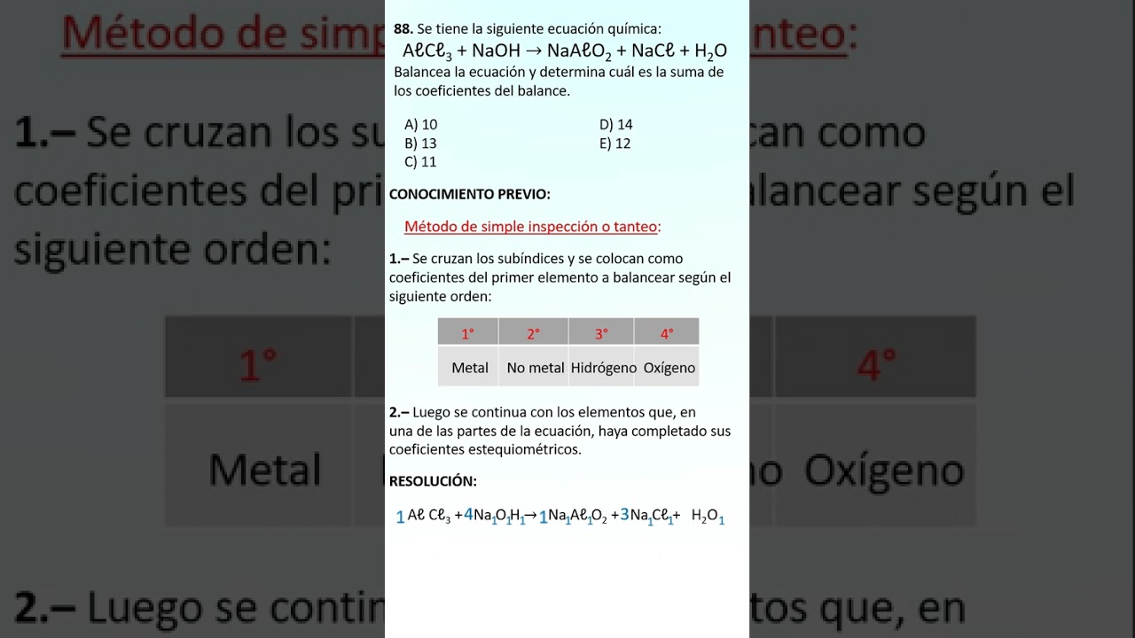 Balanceo por simple inspección o tanteo