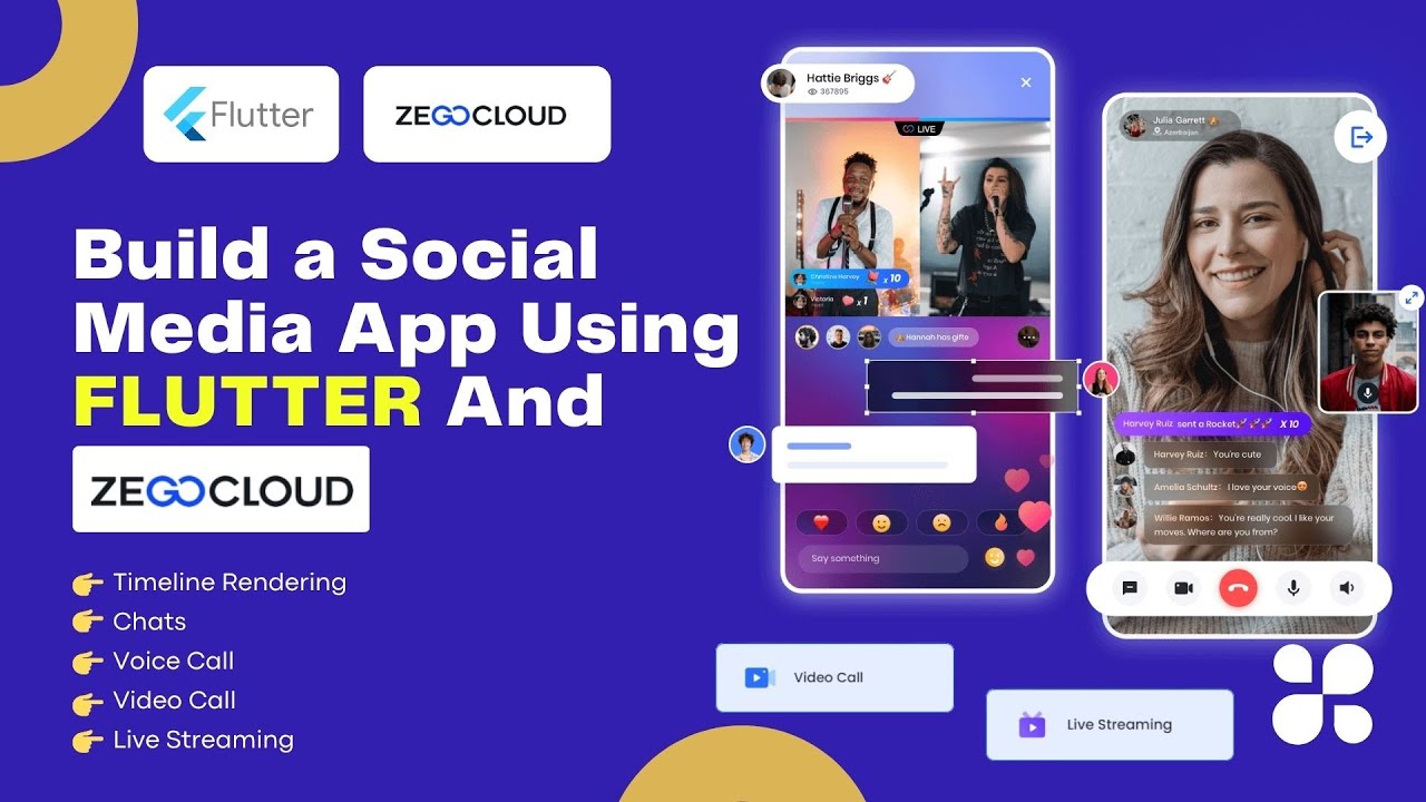 Social Media App Using Flutter & [ ZEGOCLOUD ] | Login and Signup using Firebase | Desi Programmer