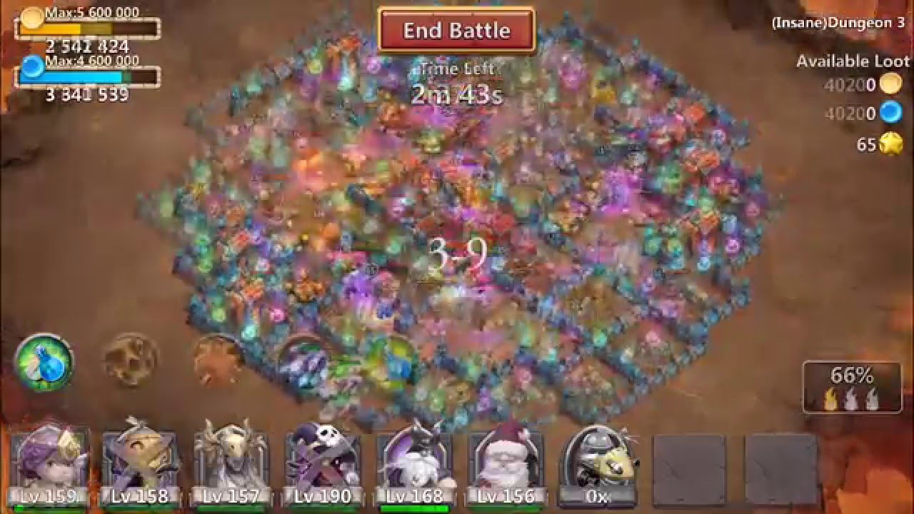 Castle Clash: All Insane Dungeons Completed Without Minotaur!