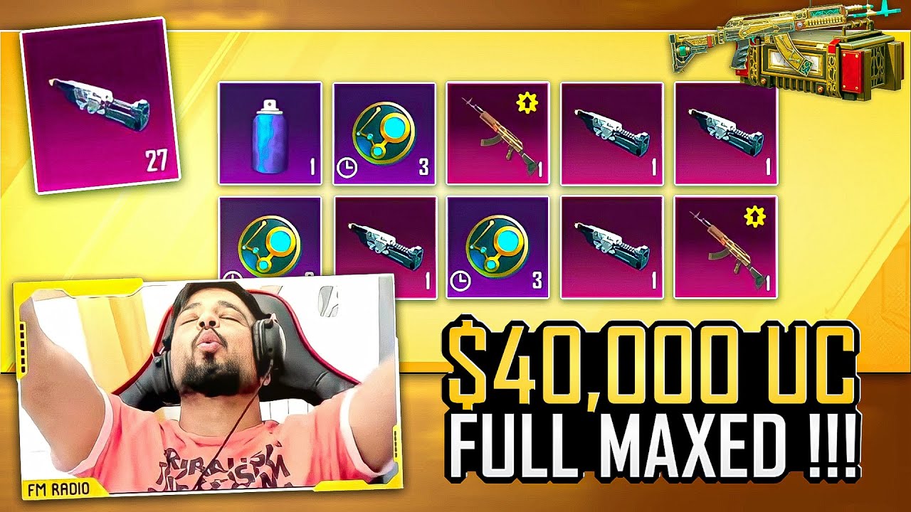 $40,000 UC NEW M762 FULL MAXED - CRATE OPENING - DEADLY PRECISION - PUBG MOBILE - FM RADIO GAMING