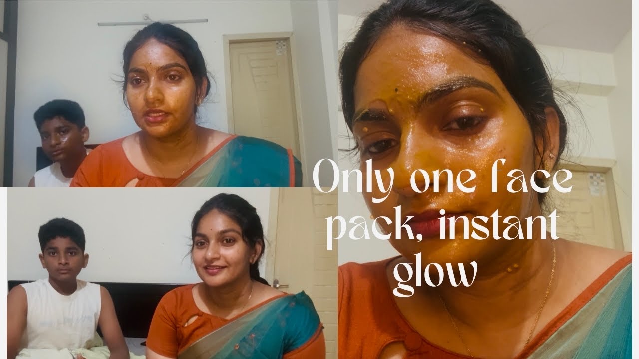 Only one face pack //instant glow 