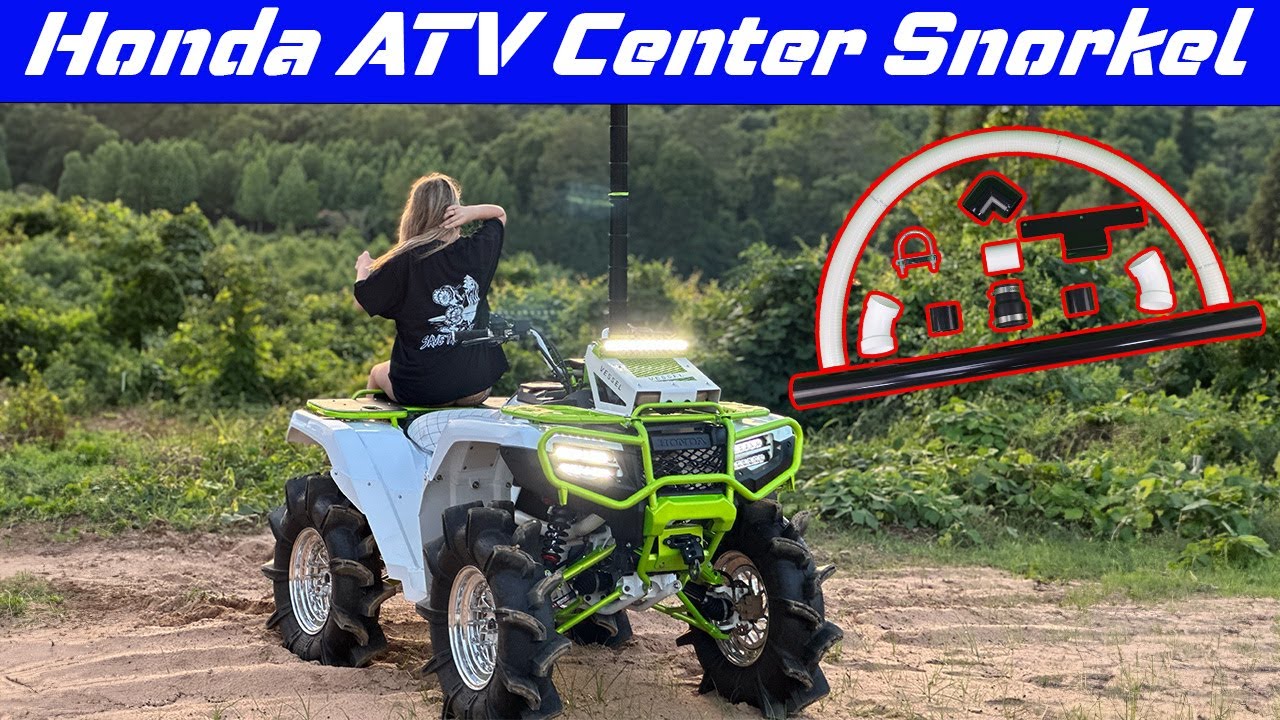 Как установить центральный шноркель на Honda Rancher, Foreman, Rubicon