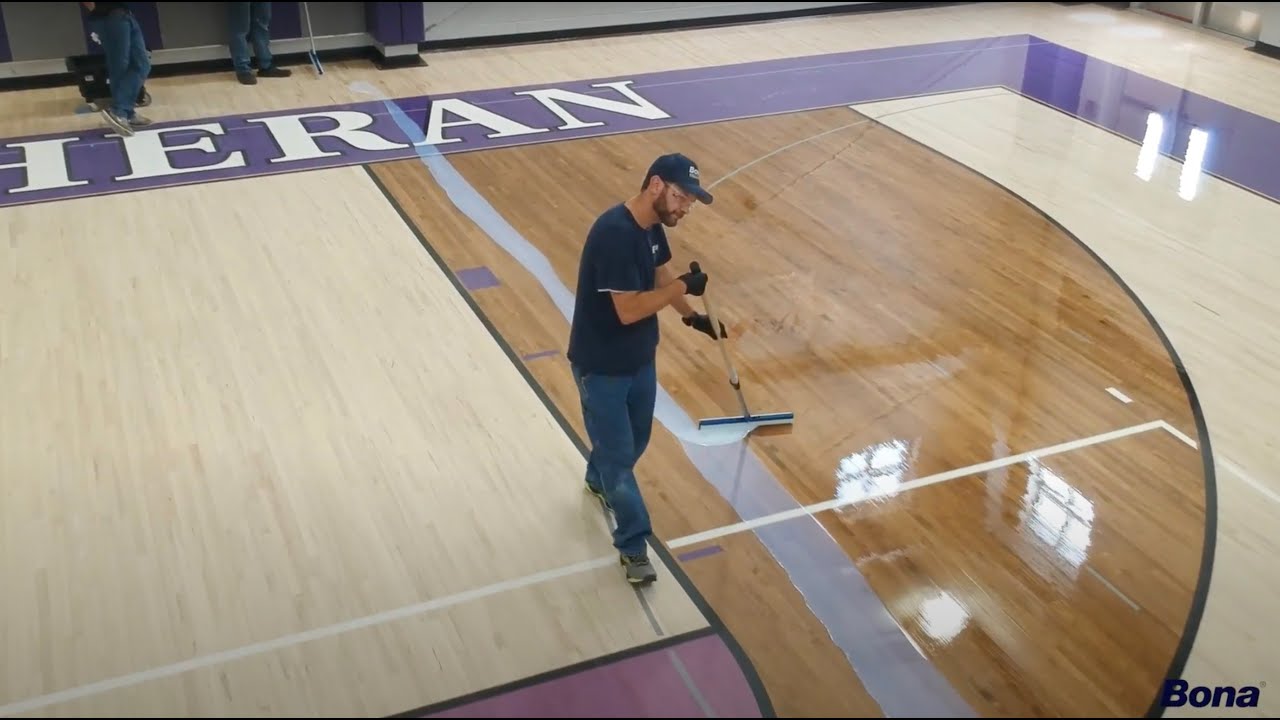 How to Recoat Wood Gym Floors with Bona SuperCourt® Waterborne Finishes