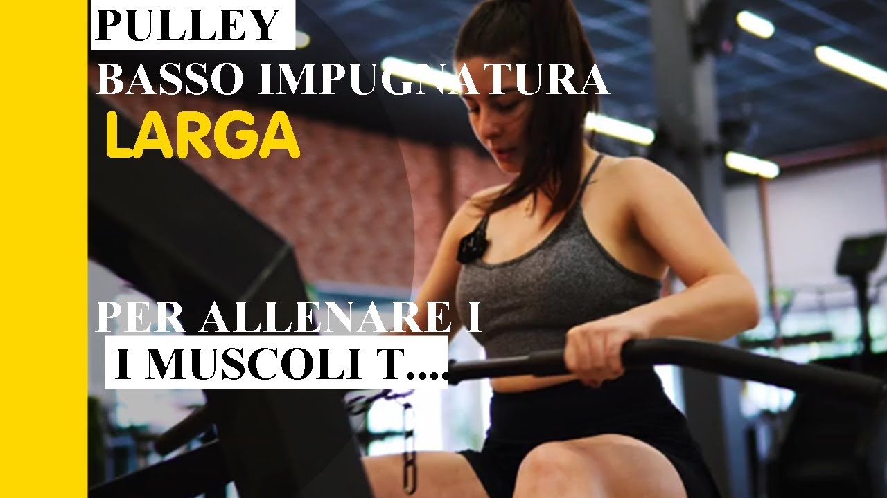 pulley basso con presa larga