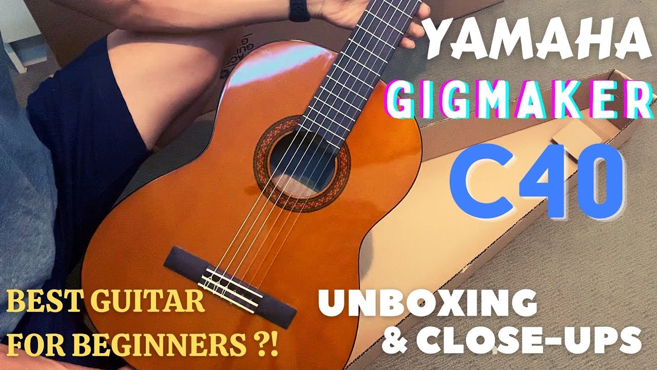 Unboxing & close-ups YAMAHA C40 - Best guitar for beginners?!