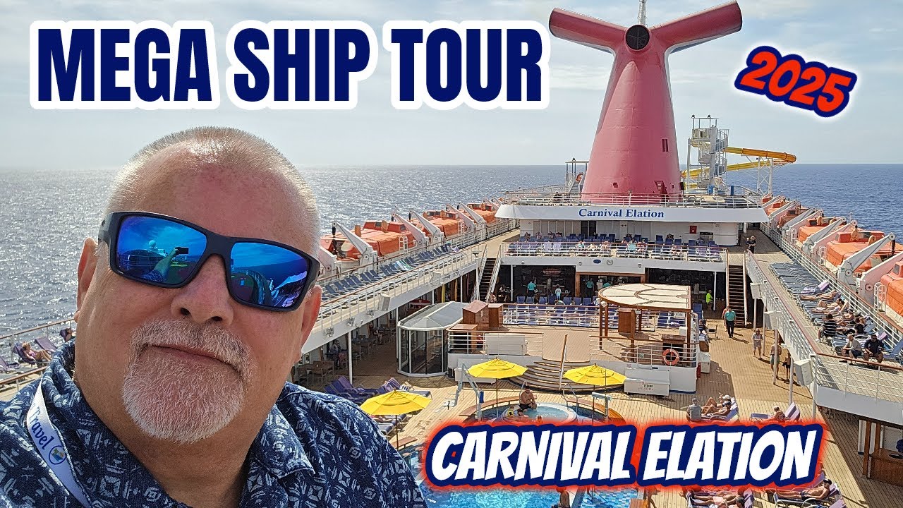 Обзорная экскурсия по ПОЛНОМУ КОРАБЛЮ | Carnival Elation, май 2025 г.