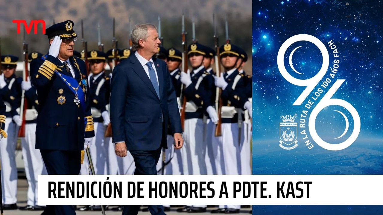 As&iacute; fue la rendici&oacute;n de honores al Presidente Kast en la ceremonia del 96&deg; aniversario de la FACh